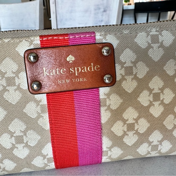Kate Spade canvas wallet. - Picture 2 of 11